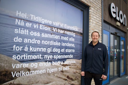 Alle Euronics-butikkene seiler nå under Elon-flagg. – Elon er nok større i Sverige enn i Norge. Men vi vokser stadig, sier Stein Severinsen.