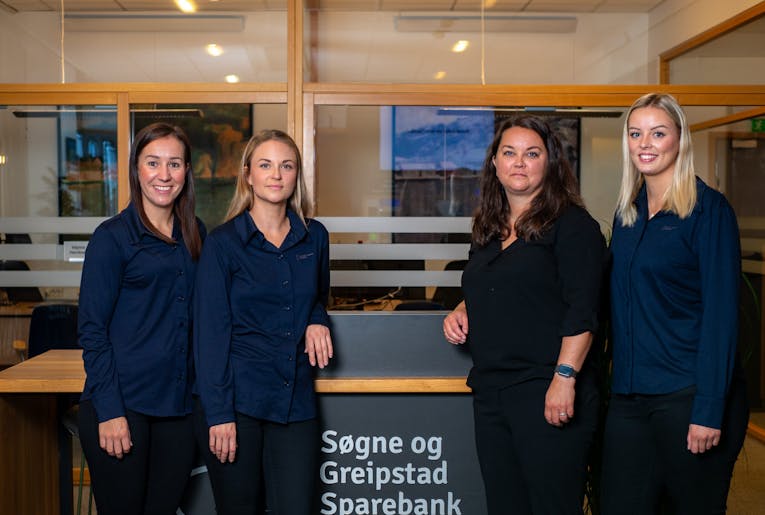 Kundesenteret representert ved Susanne, Nina, Bente og Lise